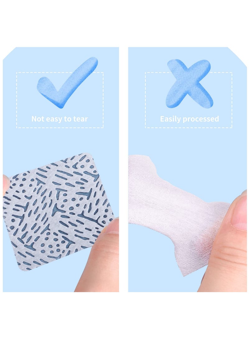 SYOSI مناديل خالية من الوبر للأظافر، وسادات مسح الأظافر لفن الأظافر جل الأشعة فوق البنفسجية، وسادات قطنية خالية من الوبر للأظافر والرموش وغراء الرموش (360 قطعة) - Image 2