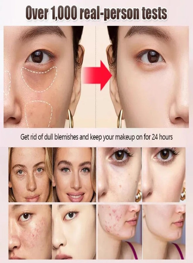 BIRZAR 2 in 1 Korean Luxury Anti-Wrinkle Foundation Stick,Long-Lasting Double Head Foundation Make Up Stick with Brush,Waterproof Concealer & Cream Base Makeup for All Skin Types (Natural, 1 PCS) - Image 2