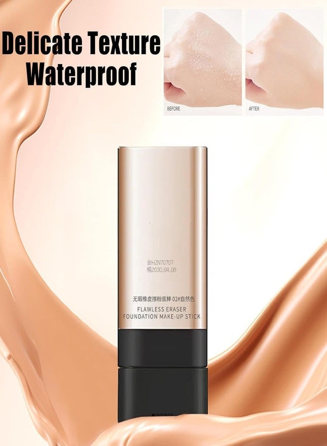 BIRZAR 2 in 1 Korean Luxury Anti-Wrinkle Foundation Stick,Long-Lasting Double Head Foundation Make Up Stick with Brush,Waterproof Concealer & Cream Base Makeup for All Skin Types (Natural, 1 PCS) - Image 5