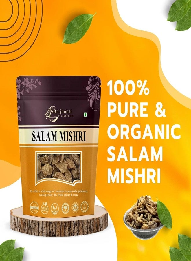 Brijbooti Pure Salab Mishri - 10g | Salam Mishri | Natural & Raw Dried Roots | Orchid Latifolia | Salap Mishri - Image 2