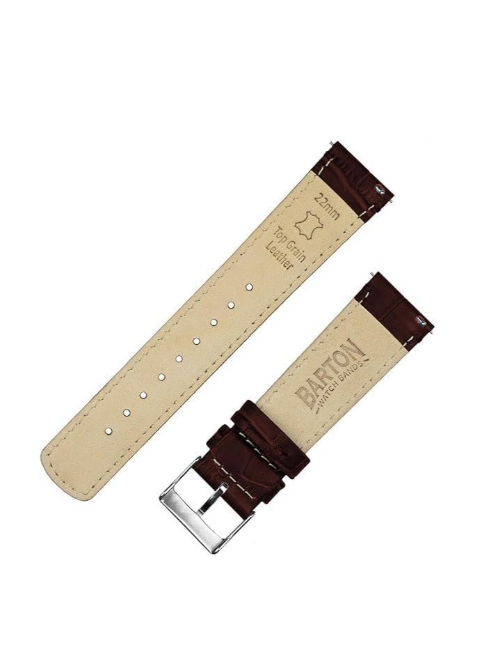 ten.tech 22mm Genuine Leather Band Compatible with Huawei Watch GT2 / GT2 PRO / GT Runner / GT3 / GT3 Pro / GT4 / GT4 Pro / Size 46mm by TenTech – brown - Image 3