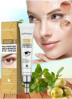JoyPretty Polypeptide Multi Effects Eye Cream Reduce Puffiness Super Hydrating Moisturizing Peptide Eye Cream Anti Aging Anti Wrinkle Lightening Dark Circles Tightening Skin Eye Cream 20g  - Image 1