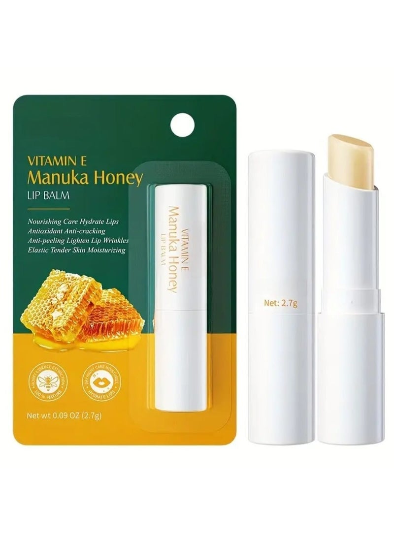 إم إي سي بلسم الشفاه بالعسل مع فيتامين هـ، بلسم أحمر الشفاه المغذي المضاد للتشقق، منتج للعناية بالشفاه - Image 1