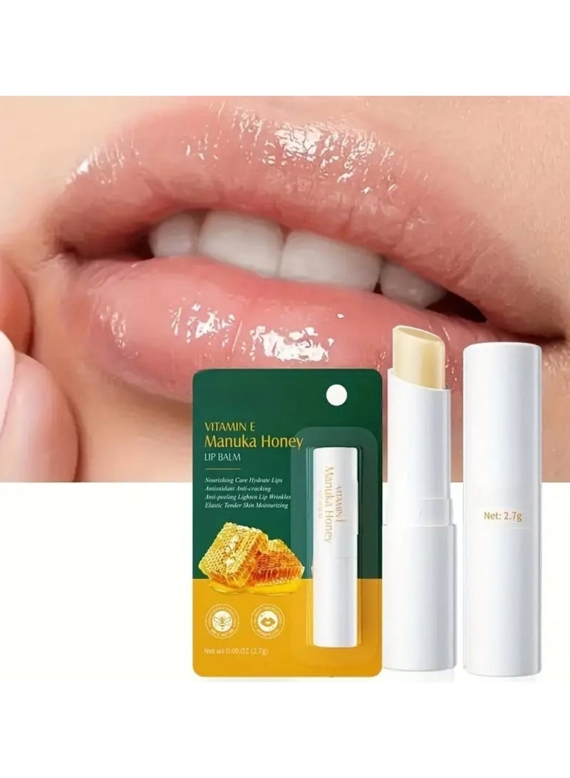 إم إي سي بلسم الشفاه بالعسل مع فيتامين هـ، بلسم أحمر الشفاه المغذي المضاد للتشقق، منتج للعناية بالشفاه - Image 2