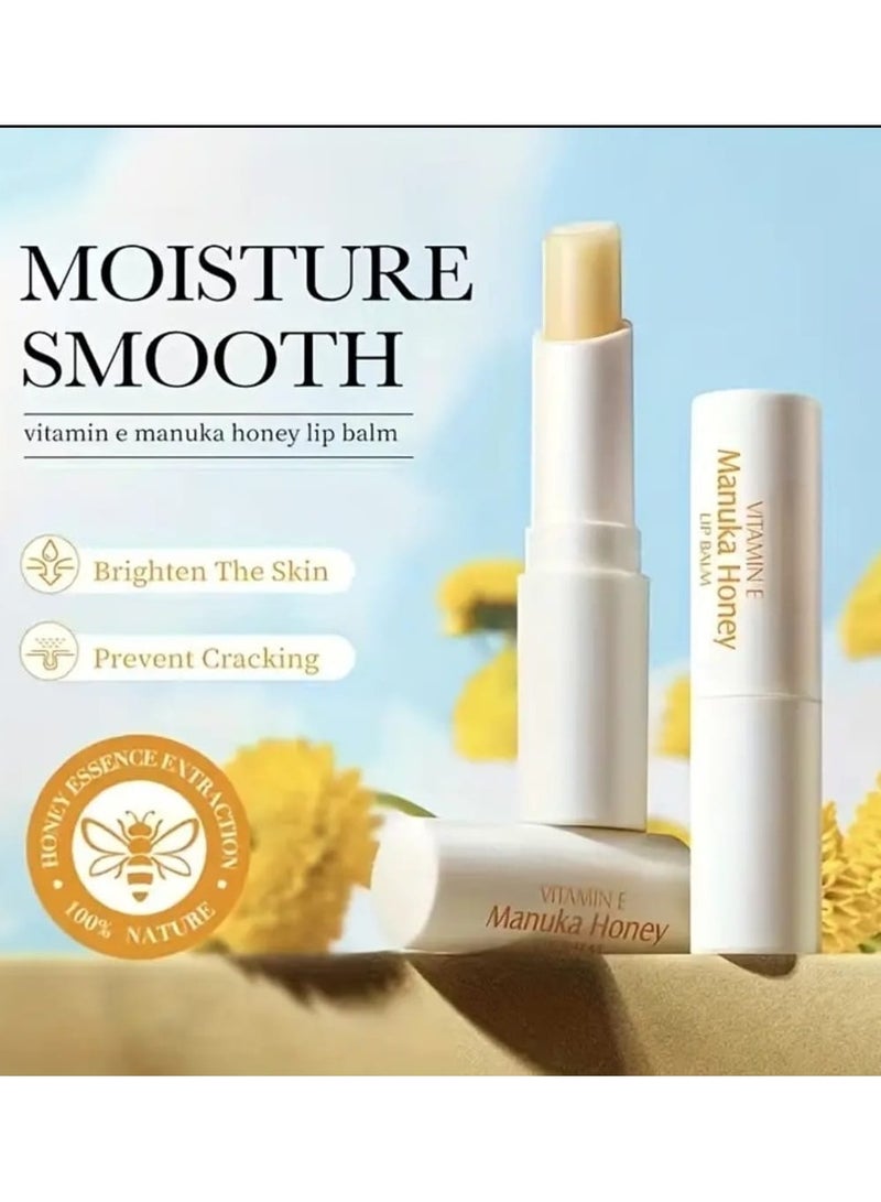 إم إي سي بلسم الشفاه بالعسل مع فيتامين هـ، بلسم أحمر الشفاه المغذي المضاد للتشقق، منتج للعناية بالشفاه - Image 3