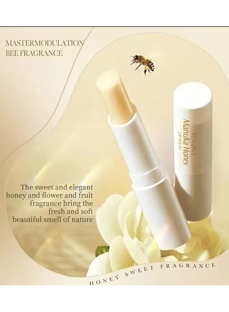 إم إي سي بلسم الشفاه بالعسل مع فيتامين هـ، بلسم أحمر الشفاه المغذي المضاد للتشقق، منتج للعناية بالشفاه - Image 5