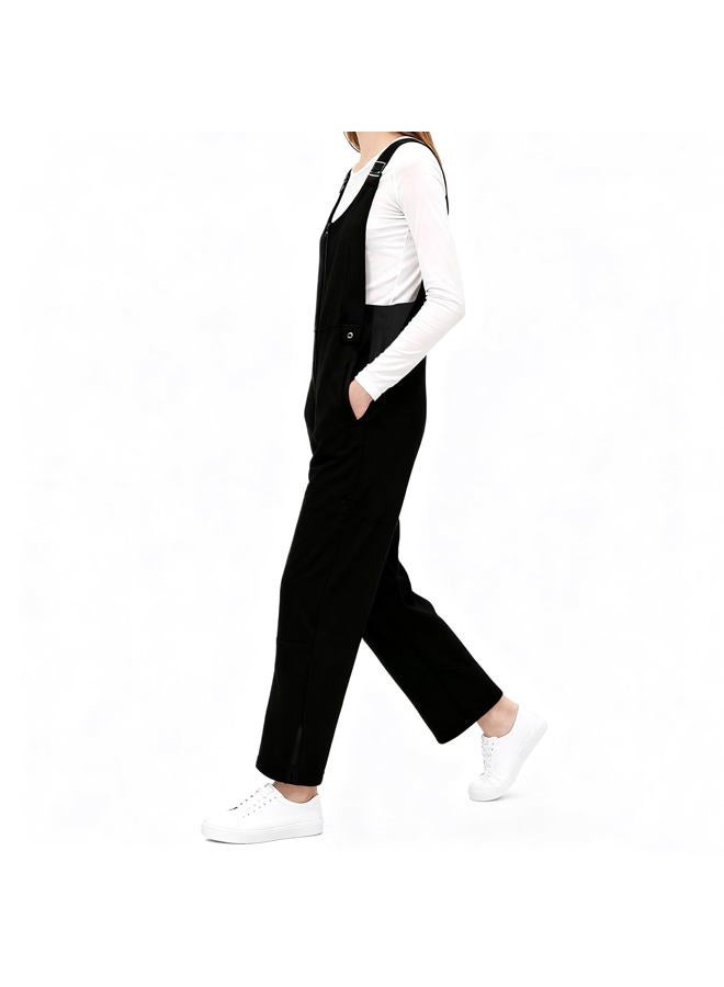 Tearom Thermal Ski Bib Overalls - Snow Suits for Women with Lightweight Warmth for Skiing and Cold Weather Outdoor Activities, Black, XL - Image 5