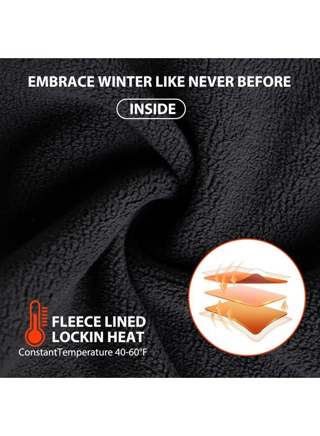 Tearom Thermal Ski Bib Overalls - Snow Suits for Women with Lightweight Warmth for Skiing and Cold Weather Outdoor Activities, Black, XL - Image 3