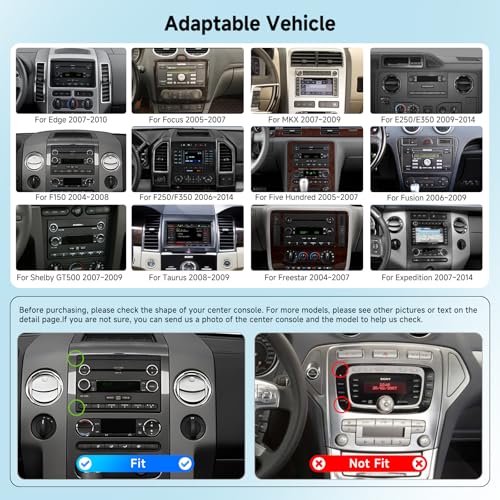 VECHTEL 4 Core+64G Android 15 Car Radio Stereo for Ford F150 F250 F350 2004-2014, 7 inch Touch Screen Car Stereo Wireless CarPlay Andriod Auto, Bluetooth, GPS, SWC, 5G WiFi, FM, HD Backup Camera - Image 2