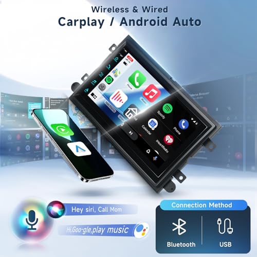 VECHTEL 4 Core+64G Android 15 Car Radio Stereo for Ford F150 F250 F350 2004-2014, 7 inch Touch Screen Car Stereo Wireless CarPlay Andriod Auto, Bluetooth, GPS, SWC, 5G WiFi, FM, HD Backup Camera - Image 5