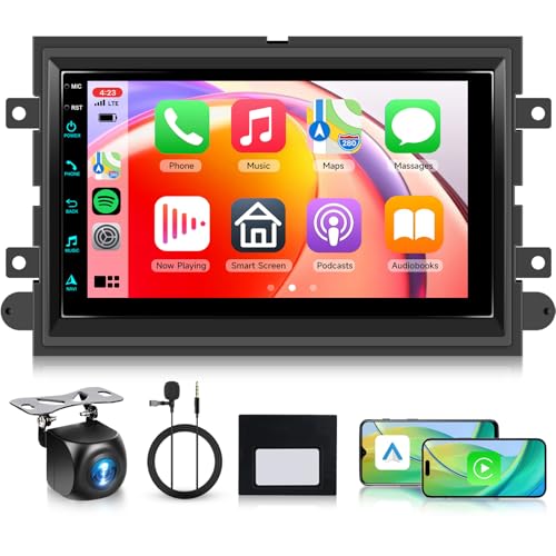 VECHTEL 4 Core+64G Android 15 Car Radio Stereo for Ford F150 F250 F350 2004-2014, 7 inch Touch Screen Car Stereo Wireless CarPlay Andriod Auto, Bluetooth, GPS, SWC, 5G WiFi, FM, HD Backup Camera - Image 1