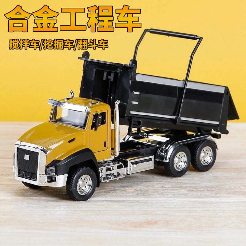 Fire Alloy Engineering Vehicle Model Children'S Toy 3 To 6 Years Old Mixer Excavator Boy Engineering Vehicle Set - Image 1