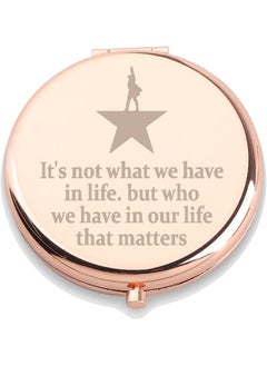 WUSUANED WUSUANED Hamilton Star Makeup Mirror Hamilton Musical Gift Broadway Musical Inspired Mirror Musical Drama Lover Gift Hamilton Fan Gift (Hamilton Star Mirror) 
