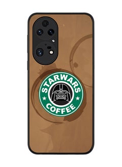 Stylizedd Rugged Black edge case for Huawei P50 Pro Slim fit Soft Case Flexible Rubber Edges Anti Drop TPU Gel Thin Cover - Starwars Coffee  - Image 1