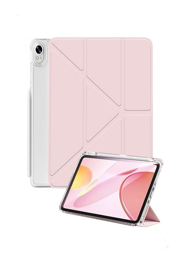 Case for HUAWEI MatePad 11.5 inch/Air 11.5 inch/11.5S 11.5inch， Triple Fold Y-shaped Design, Multi Angle, Leather Tablet Cover With Pen Slot, Automatic Wake-up/sleep,Pink  - Image 1