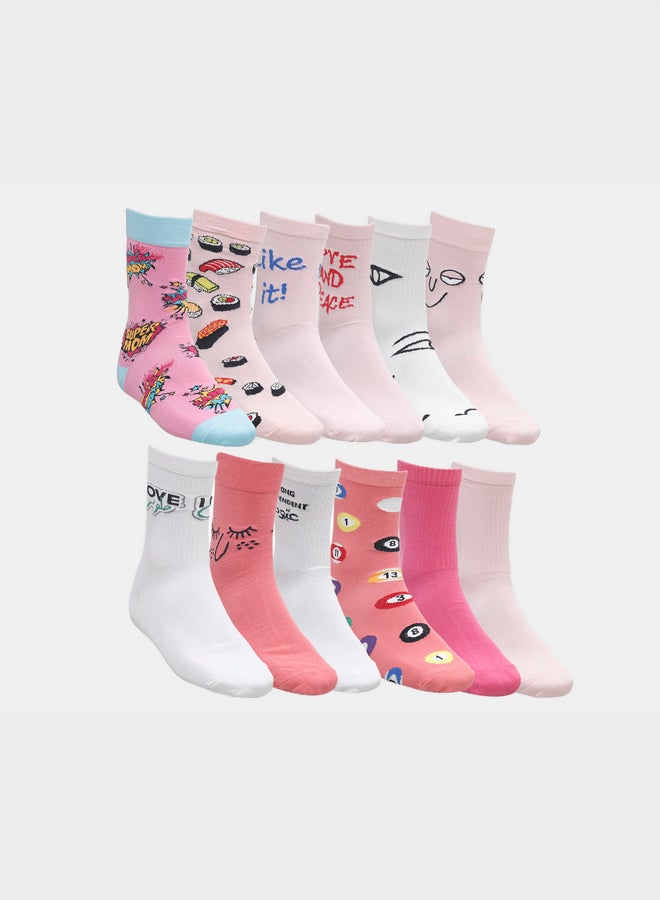 Kheyoot IM JUST A GURL ULTIMATE PACK Set Of 12 Socks - Image 1
