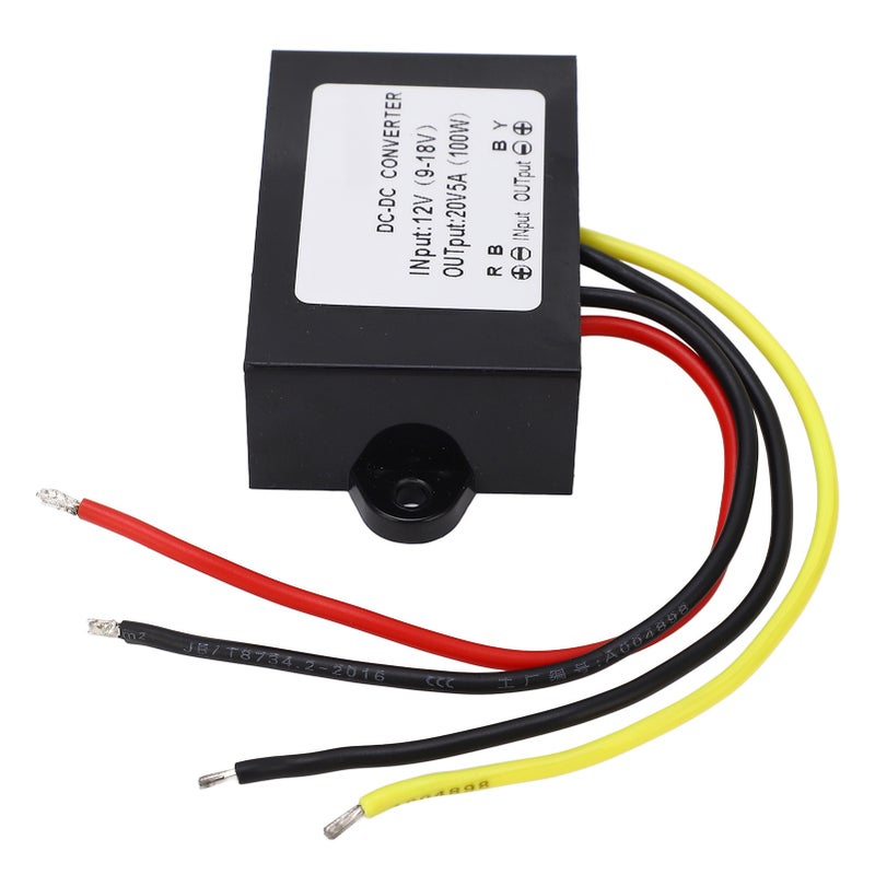 DC Boost Module High Efficiency Voltage Converter Module with Plastic Housing 12V to 20V 5A - Image 4