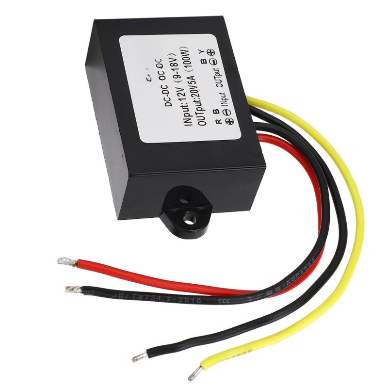 DC Boost Module High Efficiency Voltage Converter Module with Plastic Housing 12V to 20V 5A - Image 1