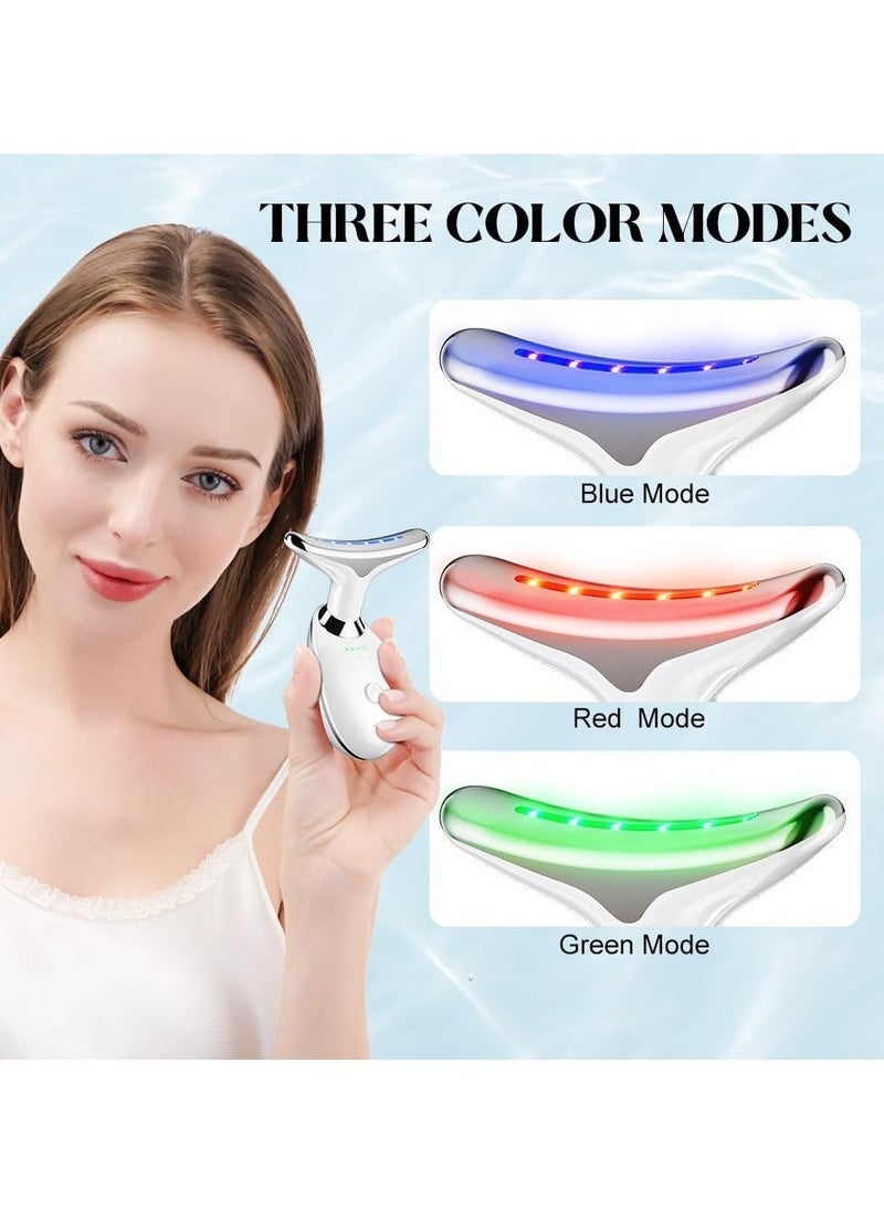 TIGER - Neck Face Massager Face Sculpting Tool – 3 Colour Modes & Vibration for Facial Massaging, Reduces Double Chin, Lifts & Firms Skin for a Contoured Look - Image 1