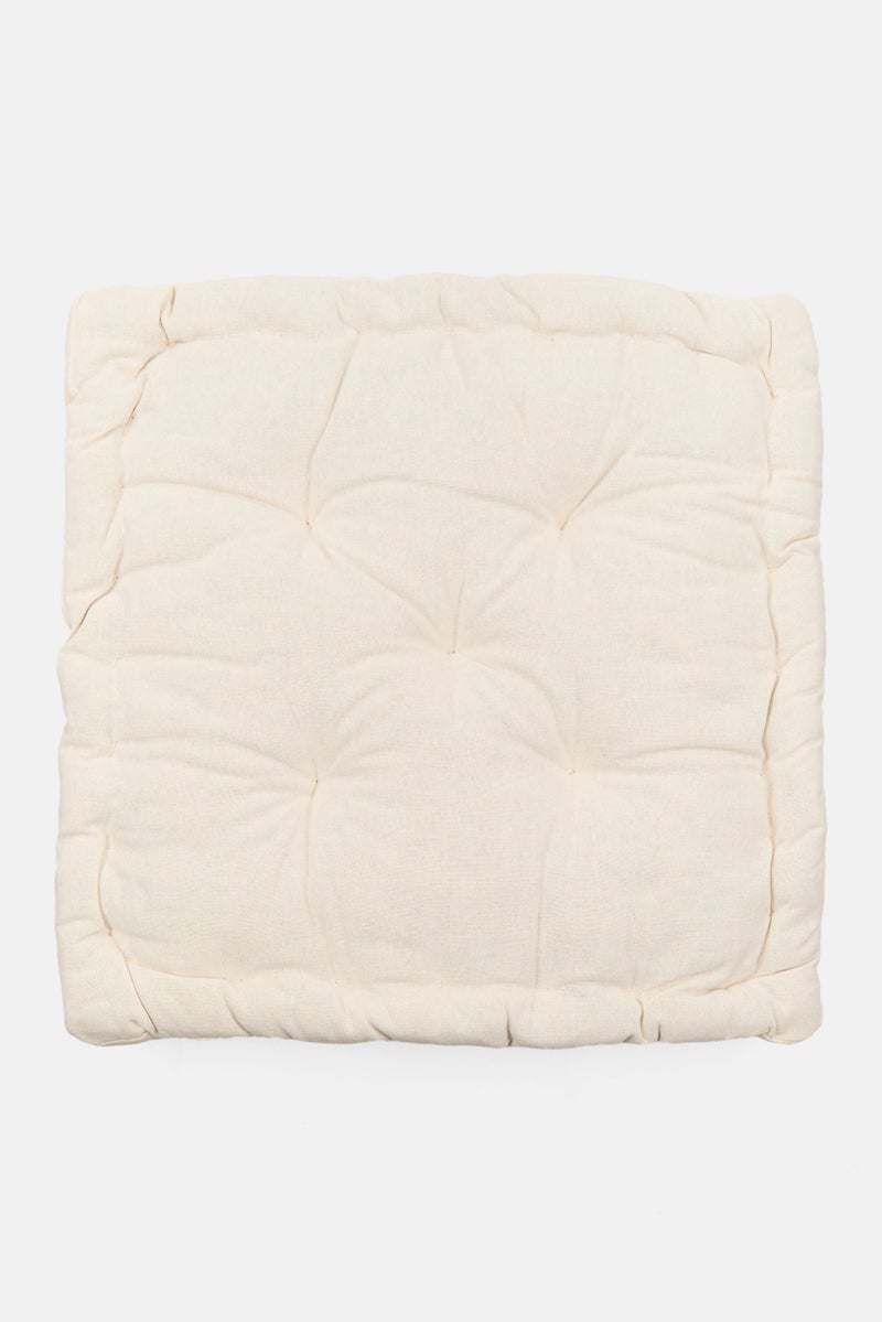 Muy Mucho Organic Cotton Cushion With Handle 40 x 40 cm, Off White  - Image 1