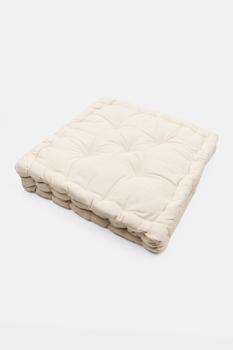 Muy Mucho Organic Cotton Cushion With Handle 40 x 40 cm, Off White  - Image 2