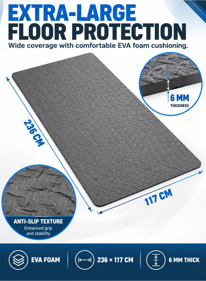 DBLEW Treadmill Mat, Roll-Up Shock-Absorbing and Noise-Reducing Floor Protection Mat - Image 4