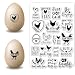 CHGCRAFT Easter Chicken Background Clear Stamp Words Transparent Stamps Farm Chicken Silicone Clear Stamp Seals for DIY Scrapbooking Photo Album Decorative Cards Making 43363 Inch - Image 2