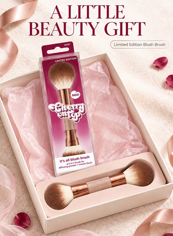 Professional double-ended makeup brush: one end for contouring, the other for blush - Image 5