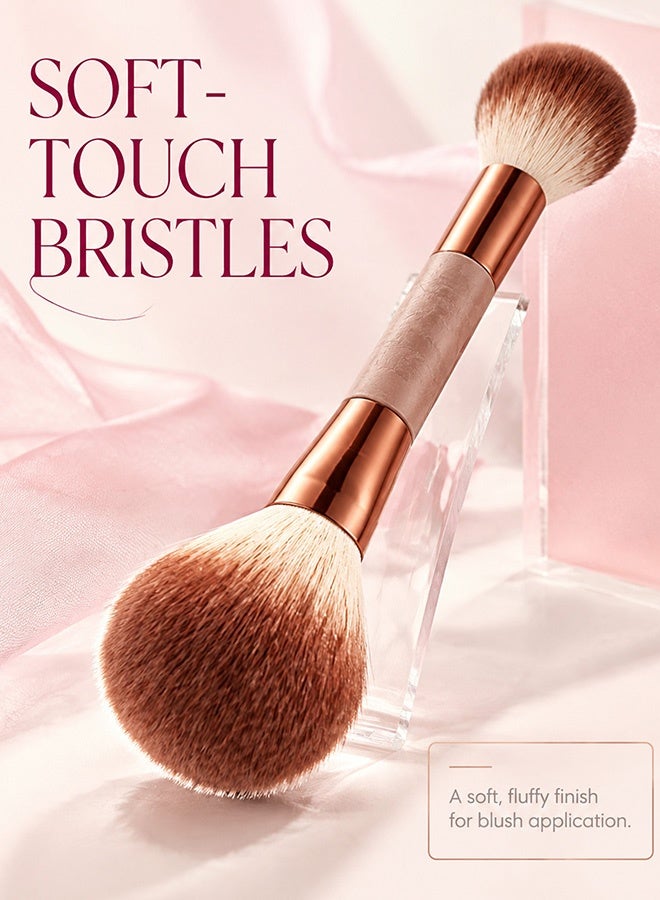 Professional double-ended makeup brush: one end for contouring, the other for blush - Image 4
