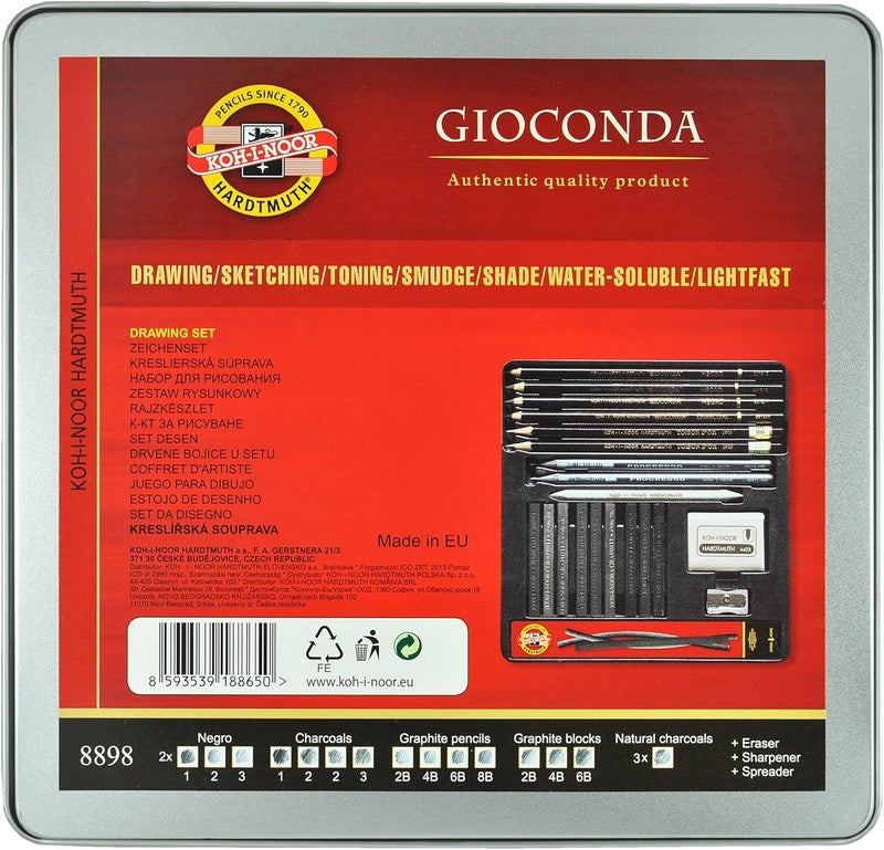 KOH-I-NOOR Gioconda Drawing Set, 23 Pcs 8898 - Image 2
