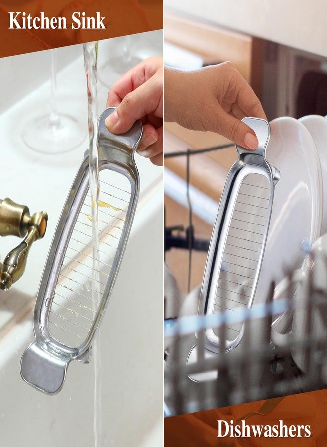 Dreyoo قطاعة زبدة من الفولاذ المقاوم للصدأ من دريو، قطعة واحدة، 16 سلكًا حادًا من الفولاذ المقاوم للصدأ للتحكم في الكمية، قطاعة زبدة وجبن بمقبض محمول للزبدة والجبن والفواكه والمخبوزات - Image 4