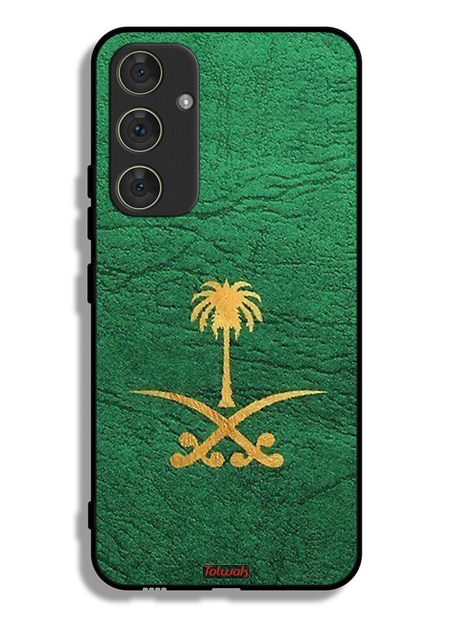 Tolwak Samsung Galaxy A54 5G Protective Case Cover Kingdom Of Saudi Arabia Sign On Leather - Image 1