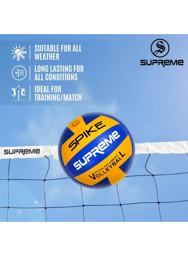 SUPREME Supreme Spike Volleyball - Size: 4  (Standard, Pack of 1, Yellow, Blue) - Image 4