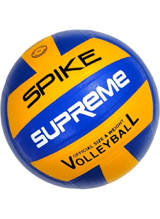 SUPREME Supreme Spike Volleyball - Size: 4  (Standard, Pack of 1, Yellow, Blue) - Image 1