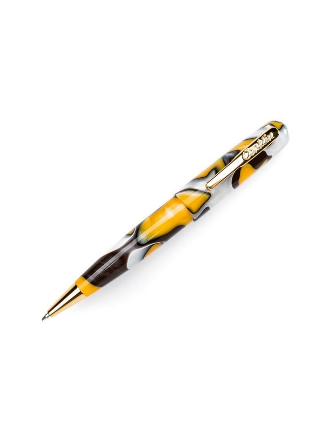Conklin All American Ballpoint Pen In Yellowstone - Unique Yellow, Brown & White Design - Ideal Gift For Professionals & Pen Enthusiasts - Image 1