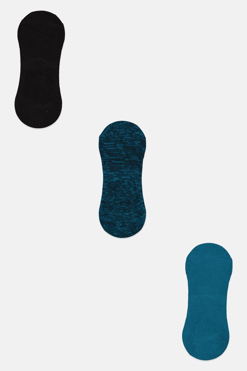 Men 3 Pair Textured Socks, Multicolor