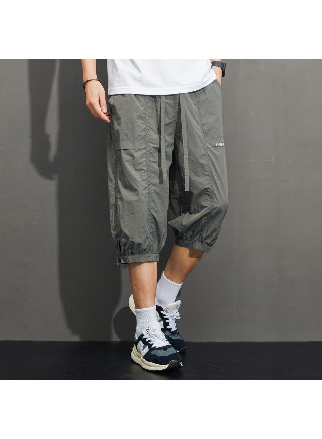 FOLUNSI 2024 Summer Men's Casual Trousers - Breathable, Comfortable Nano-wrinkle Versatile Mid-length Shorts - Image 2
