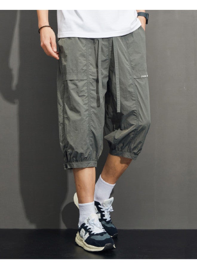 FOLUNSI 2024 Summer Men's Casual Trousers - Breathable, Comfortable Nano-wrinkle Versatile Mid-length Shorts - Image 1