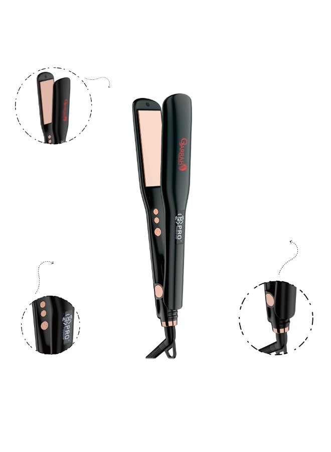 Gjarrah Professional Wide Ceramic Hair Straightener – FL-1024 - Image 2