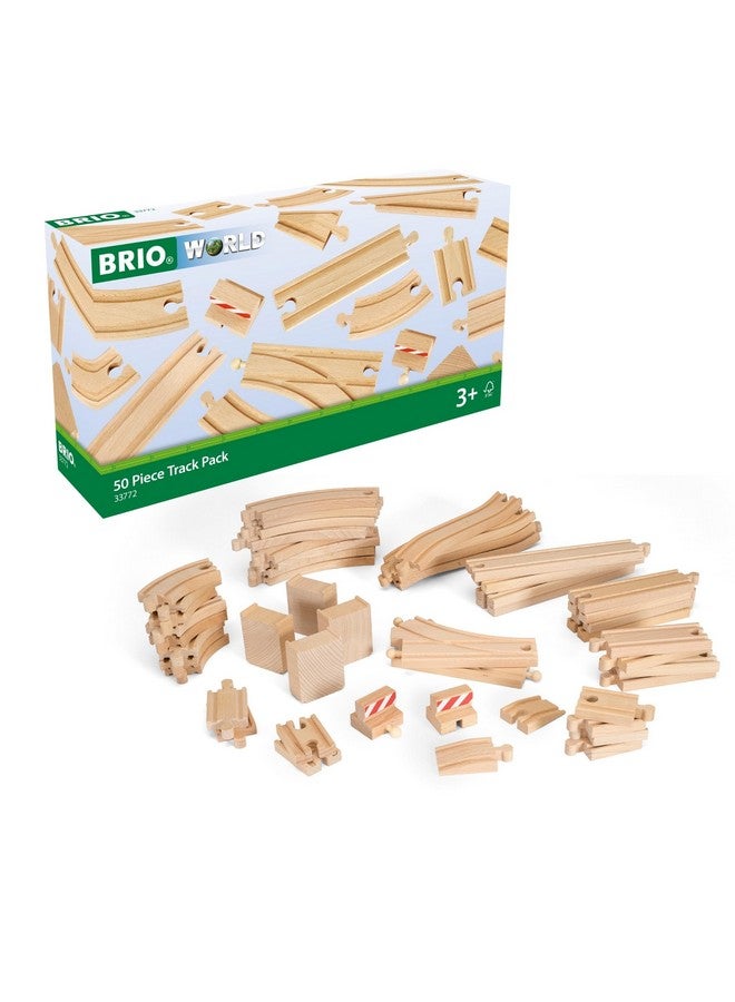 Brio BRIO World Special Track Pack - 50-Piece Set - FSC-Certified Wooden Train Track Pieces - Expand Creativity - Compatible with All BRIO Railway Sets - Kids Ages 3 & Up  - Image 1