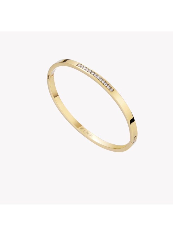 زنك سوار زينك النسائي من الفولاذ المقاوم للصدأ الذهبي | ZFBR002GS - Image 3