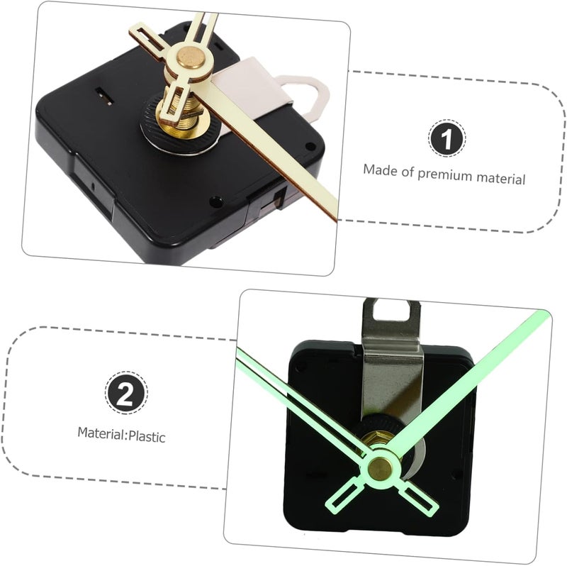 Uonlytech DIY Clock Mechanism Replacement Kit Long Shaft Quartz Clock Movement Silent Operation Durable Parts for Decor Projects - Image 5