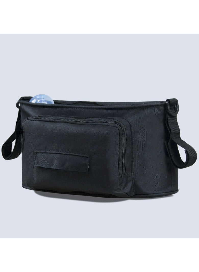 Goolsky Universal PU Leather Stroller Organizer with Insulated Cup Holder, Tissue Pocket, Adjustable Strap, and Large Capacity for Baby Essentials - Fits Any Stroller - Image 2