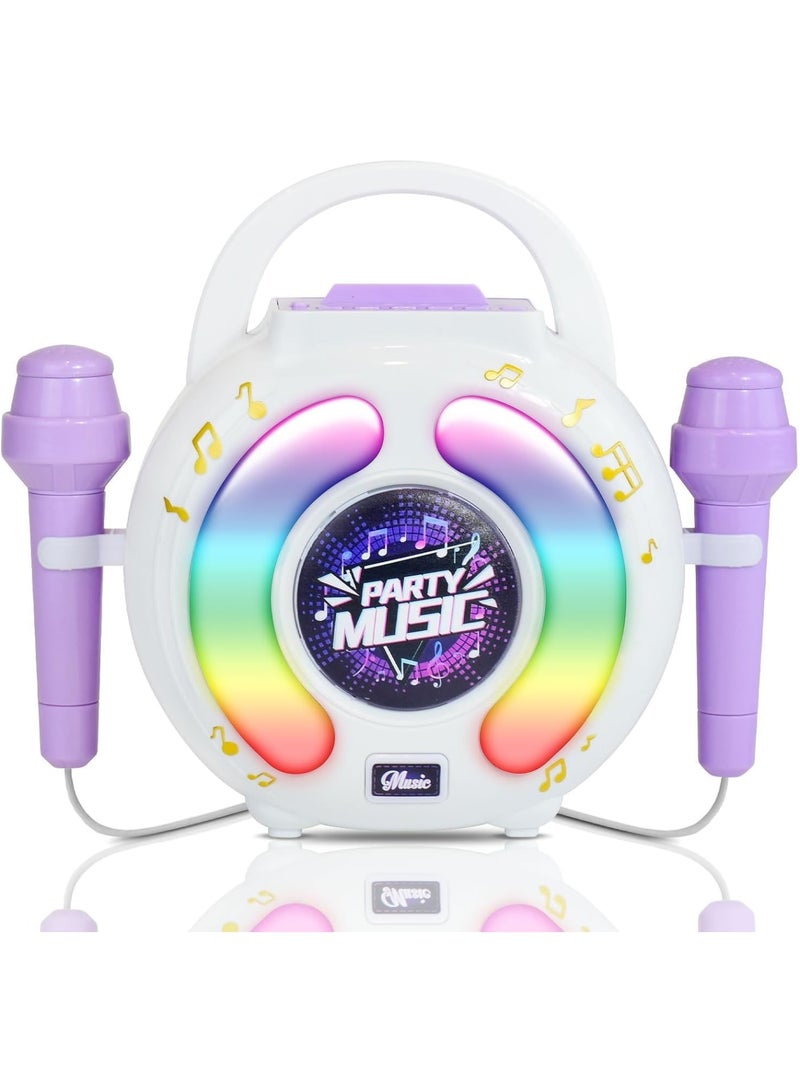 Zikra Kids Karaoke Machine with 2 Microphones, Karaoke Machine for Kids Age 4-12, Play Microphone for Kids Ages 3-5, Toddler Microphones Toy for Singing, Great Birthday Gift for Boys, Girls - Image 1