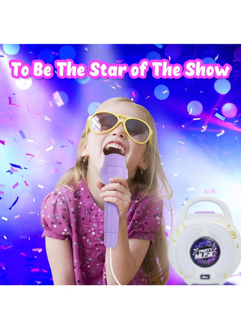 Zikra Kids Karaoke Machine with 2 Microphones, Karaoke Machine for Kids Age 4-12, Play Microphone for Kids Ages 3-5, Toddler Microphones Toy for Singing, Great Birthday Gift for Boys, Girls - Image 2