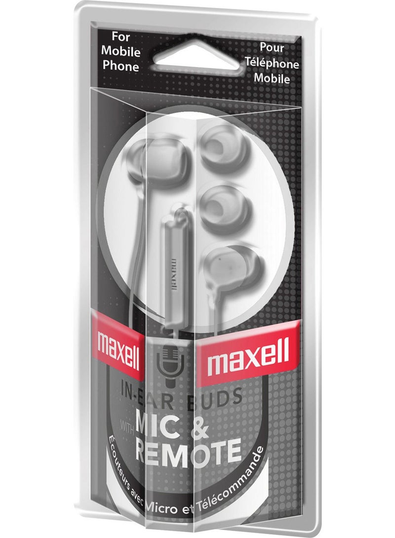 Maxell In-Ear Headphones with Microphone and Remote Kit - Image 1