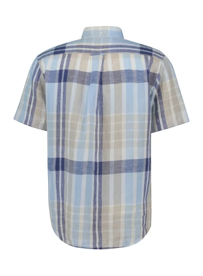 GANT Gant Regular Linen Madras Ss Shirt