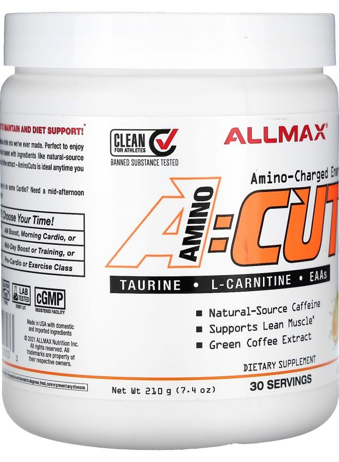 Allmax ACUTS™ Amino-Charged Energy Drink Orange 7.4 oz (210 g) - Image 2