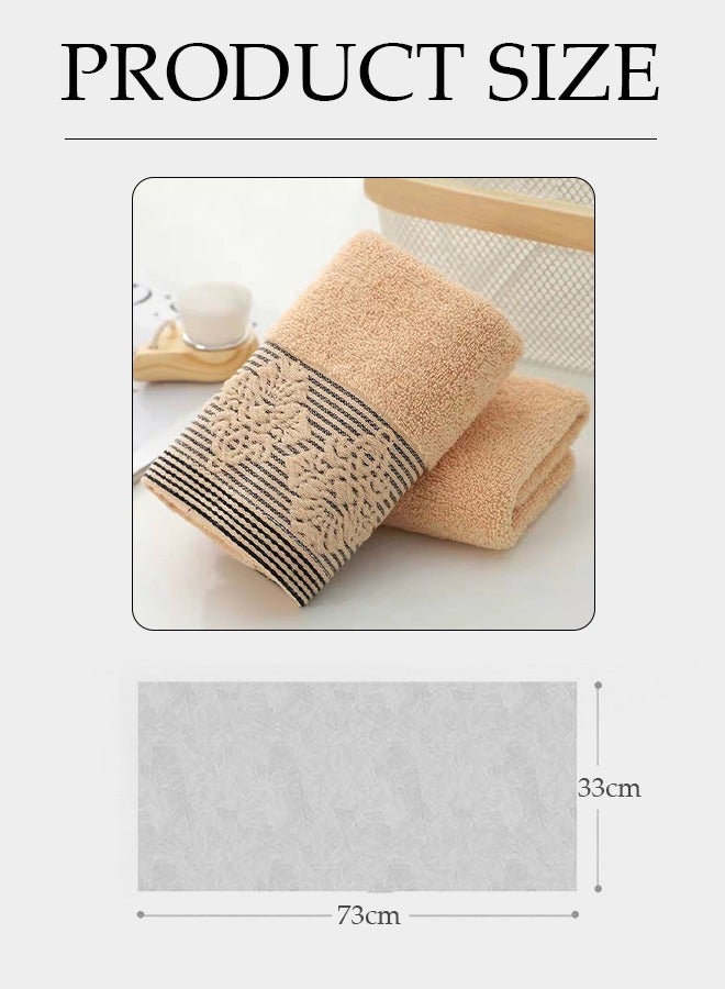 100% Combed Cotton Hand Towels - Quick Dry Highly Absorbent Hand Towel - Thick Soft Hotel Quality Towels for Hand And Spa 34*73cm  - Image 2
