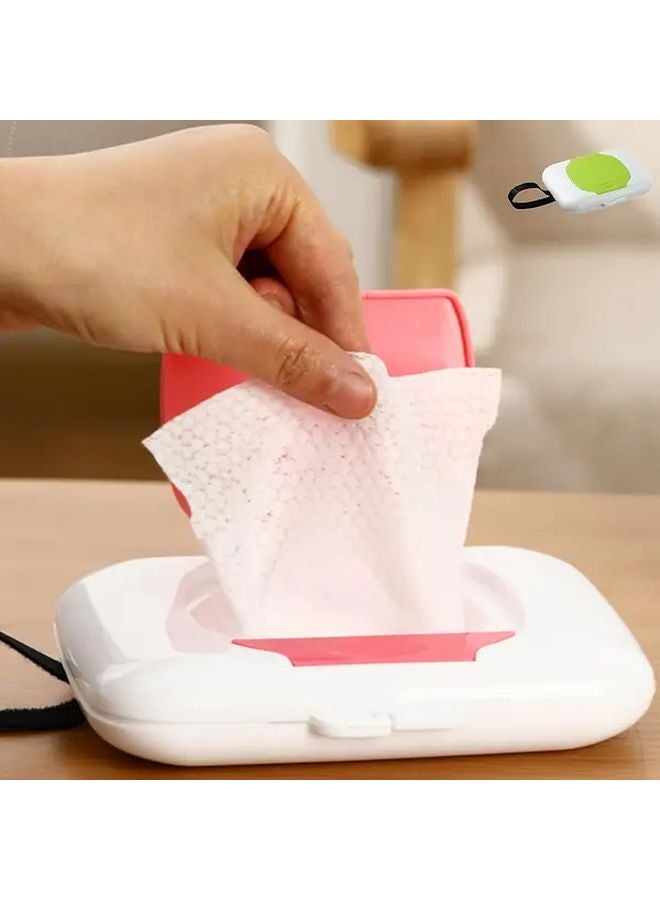 Grey Multifunctional Portable Tissue Storage Box Leakproof Travel Wipes Holder - Image 3